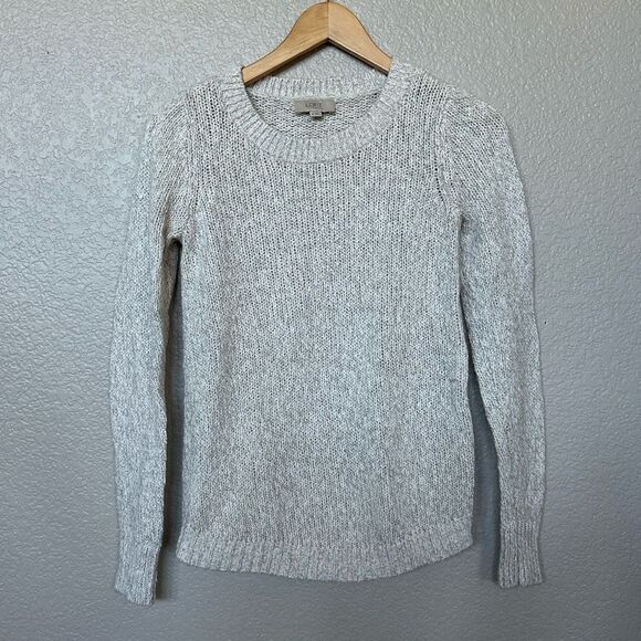 Ann Taylor LOFT Cream Gray Sweater XS - Picture 3 of 4